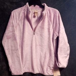 Covington Sport, Puzzy Pullover, With 3/4 Zipper, Womens Size M, Color Pale Pink